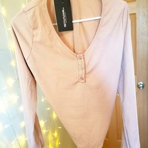 Tan Pretty Little Thing bodysuit
